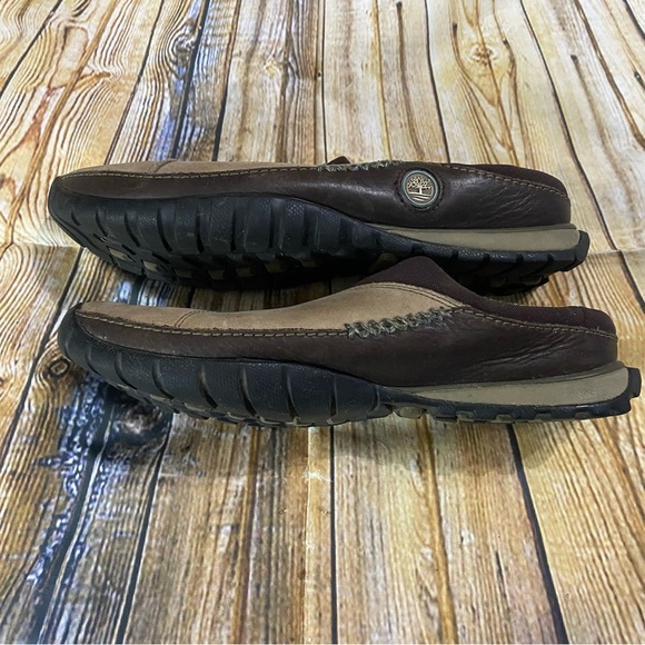 Timberland Smartwool Tan Suede Slip On Clogs Size 8 M - Picture 4 of 5